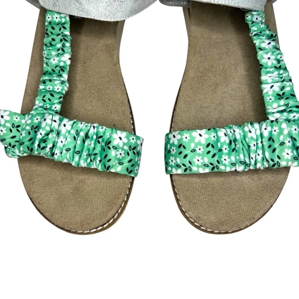 Diba Cloud Slip On Sandals Green Size 9
